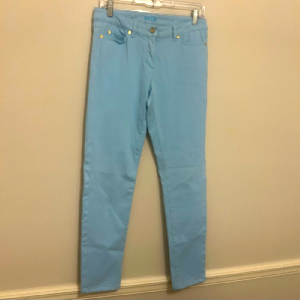 J McLaughlin Sky Pastel Blue Denim Jeans Sz 6